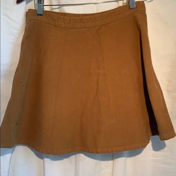 3/12 America Apparel corduroy brown A-symmetric skirt M - Picture 7 of 7